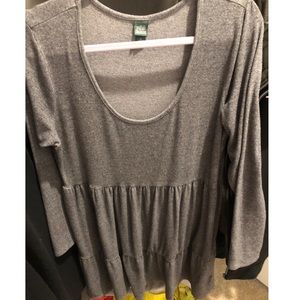 Knit tunic tier dress